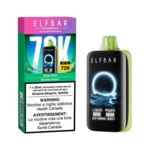 elf bar moonnight 70k miami mint disposable vape