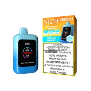 Home stlth vision blue razz lemon ice 20k disposable vape, 20ml