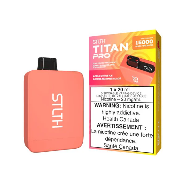 stlth titan pro disposable apple citrus ice, 15000 puffs stlth titan pro disposable apple citrus ice, 15000 puffs