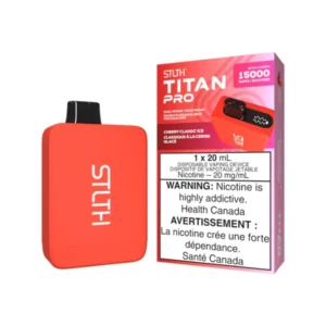 stlth titan pro disposable cherry classic ice, 15000 puffs