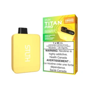 stlth titan pro disposable mango pineapple guava ice, 15000 puffs