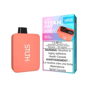 stlth titan pro disposable punch ice, 15000 puffs