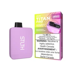 stlth titan pro disposable white grape ice, 15000 puffs