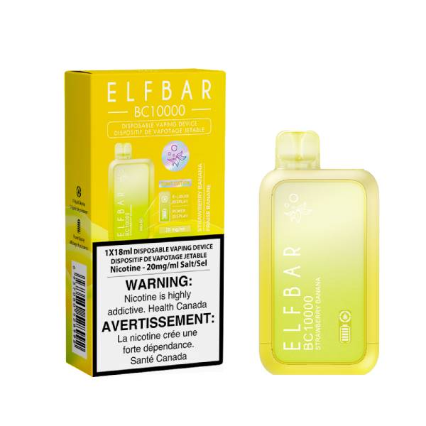 elf bar bc10000 disposable vape strawberry banana, 10000 puffs elf bar bc10000 disposable vape strawberry banana, 10000 puffs