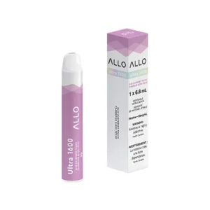 Home allo 1600 blue raspberry peach disposable vape