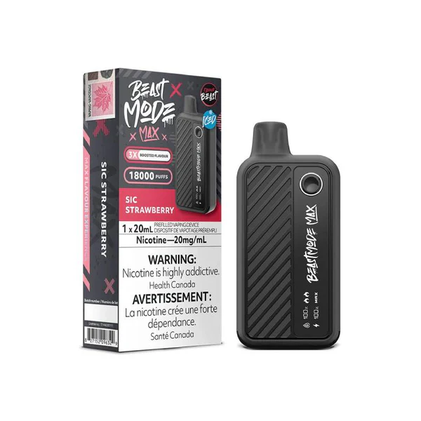 flavour beast beast mode max 18k disposable: sic strawberry, 20ml