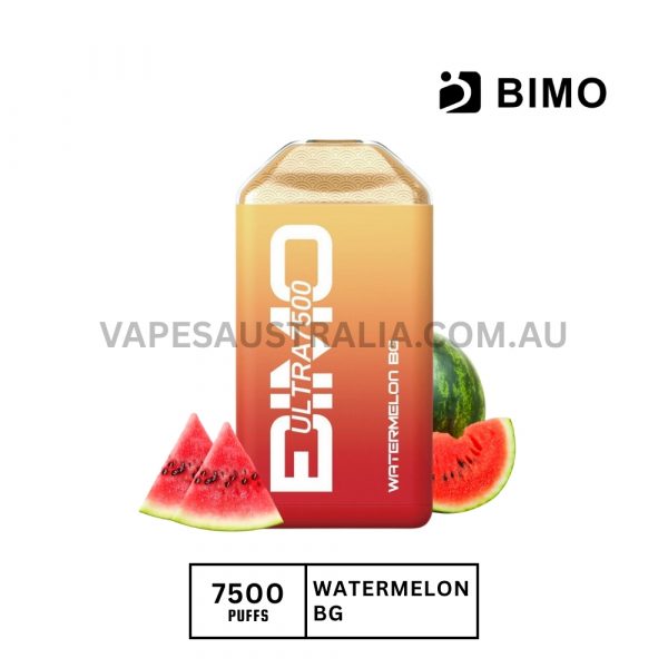 bimo ultra 7500 puffs watermelon bg