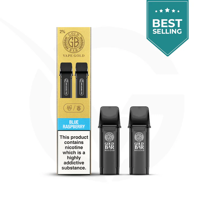 Home blue raspberry prefilled pods by gold bar reload