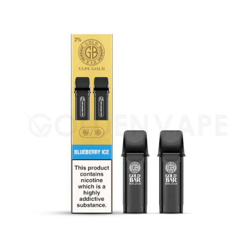 Home blueberry ice prefilled pods by gold bar reload