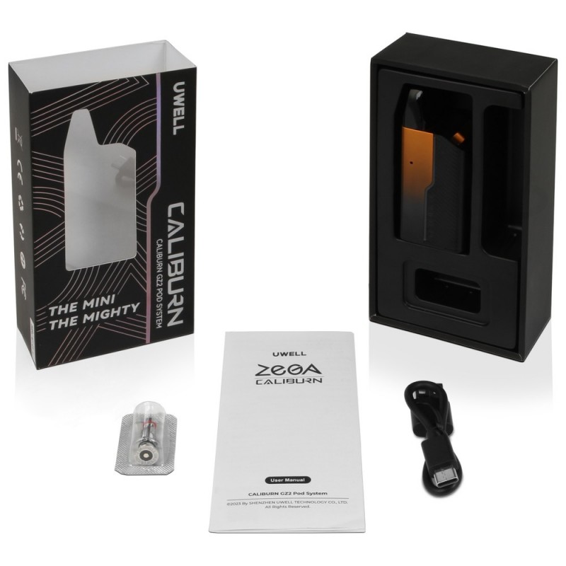 uwell caliburn gz2 pod kit 850mah 17w uwell caliburn gz2 pod kit 850mah 17w