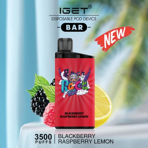 iget bar blackberry raspberry lemon – 3500 puffs