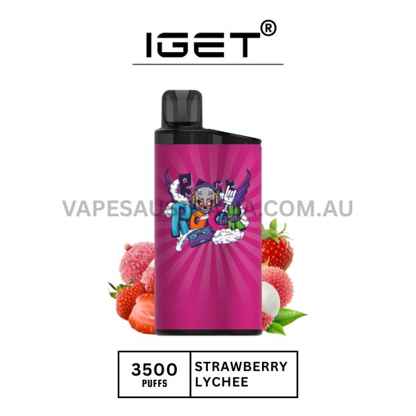 iget bar 3500 puffs strawberry lychee