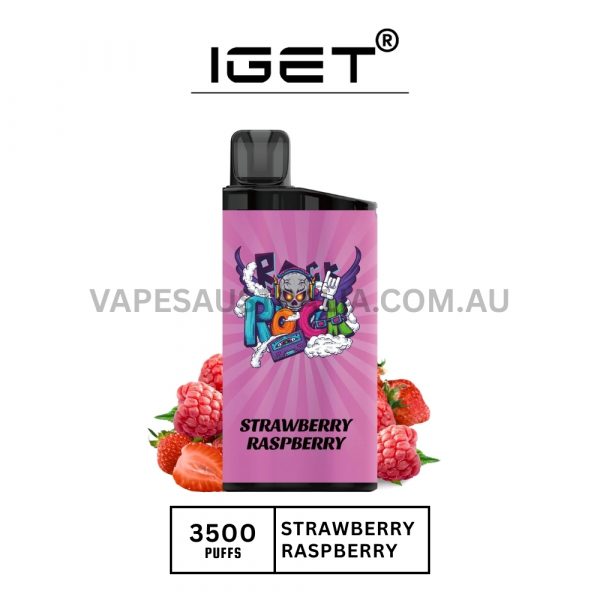 iget bar 3500 puffs strawberry raspberry