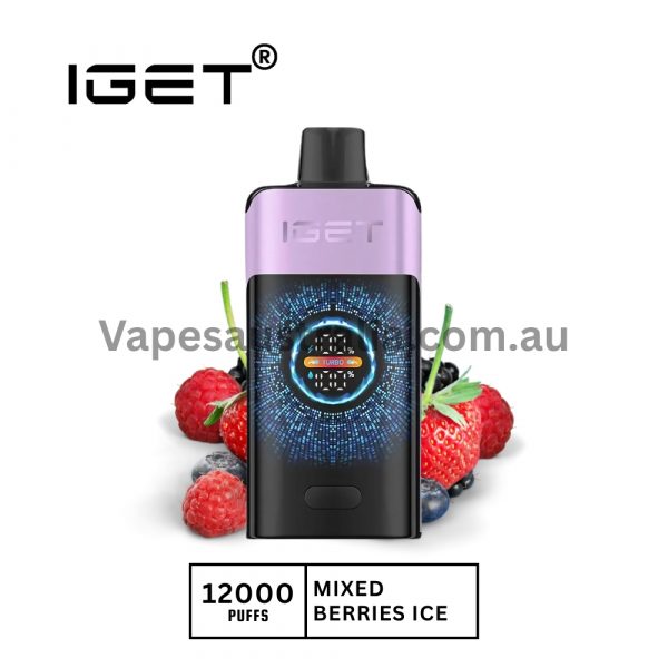 iget one 12000 puffs berries ice