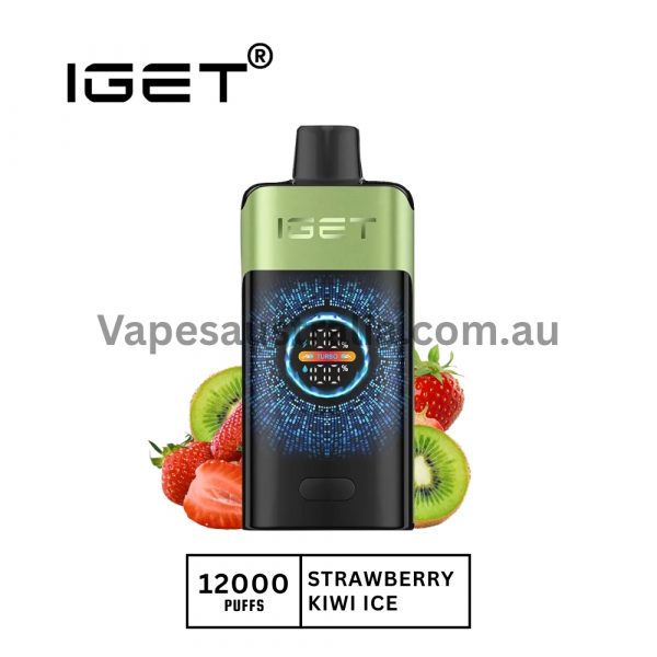 iget one 12000 puffs strawberry kiwi ice