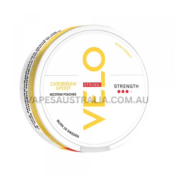 velo nicotine pouches caribbean spirit strong