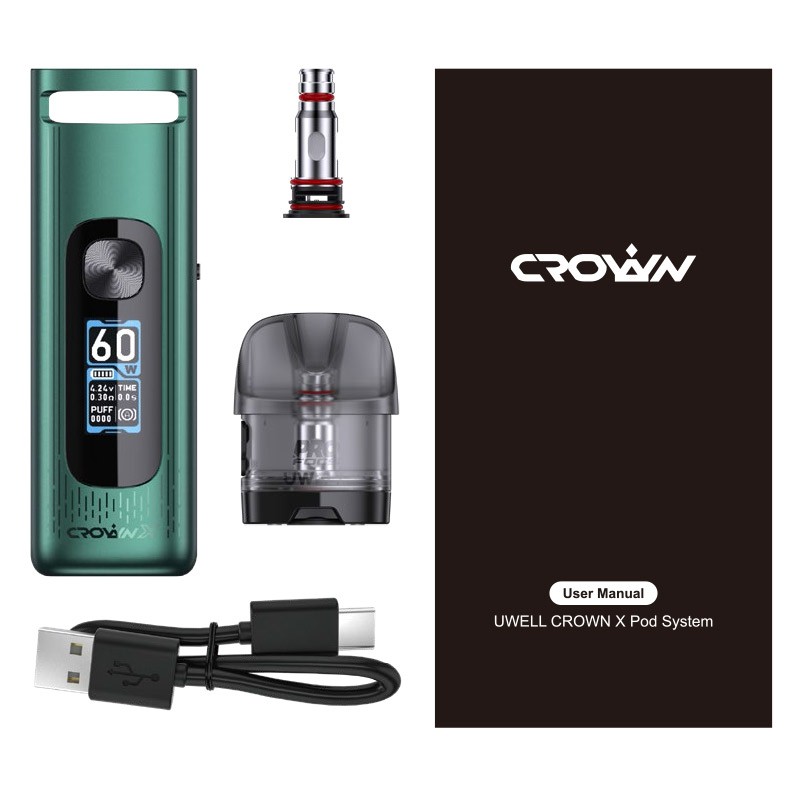 uwell crown x pod kit 60w uwell crown x pod kit 60w