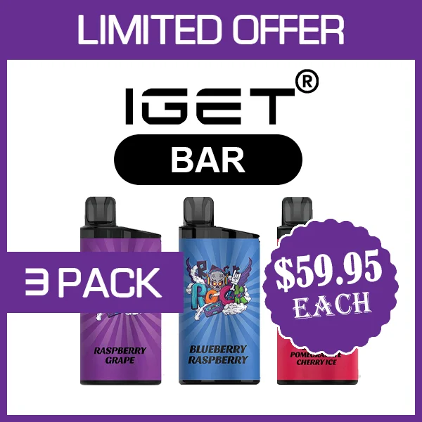 iget bar – 3500 puffs – 3 pack