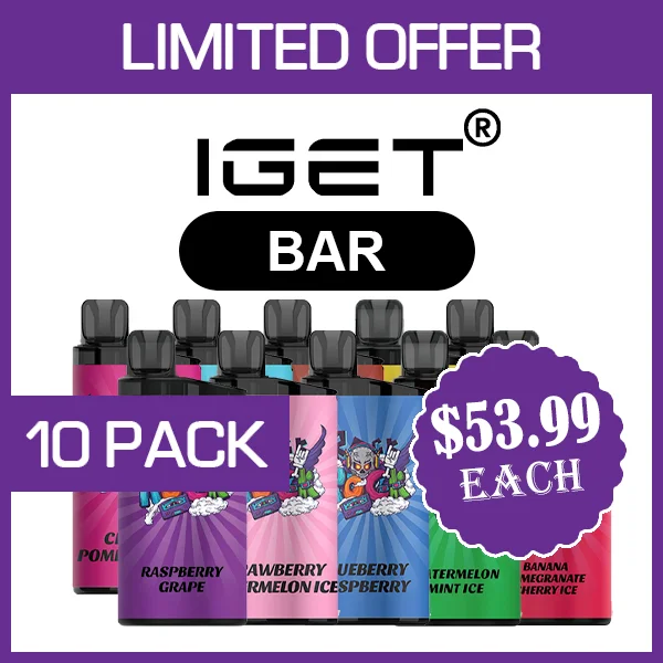 iget bar – 3500 puffs – 10 pack
