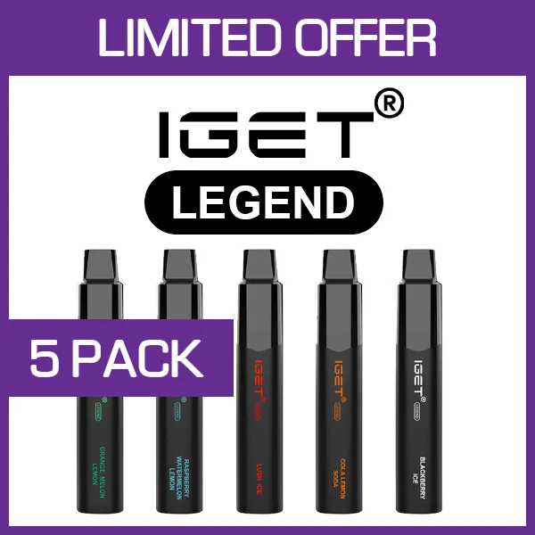 iget legend – 4000 puffs – 5 pack
